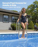 Swimming Pools: VEVOR 4-Step Stainless Steel Pool Ladder of 2 Handrail for 1371.6 mm Decked Pool