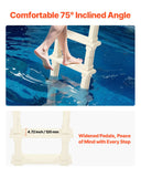 Swimming Pools: VEVOR 5-Step Inclined Robust Pool Ladder of 2 Handrails for 1219.2-1371.6mm Pool