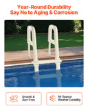 Swimming Pools: VEVOR 5-Step Inclined Robust Pool Ladder of 2 Handrails for 1219.2-1371.6mm Pool