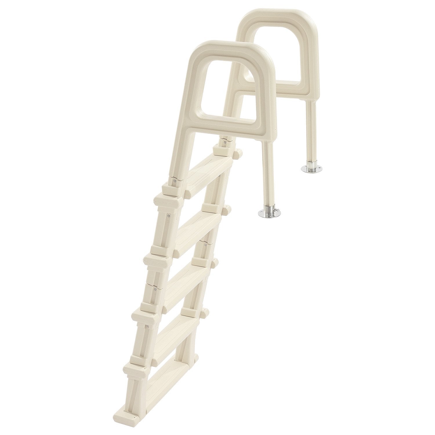 Swimming Pools: VEVOR 5-Step Inclined Robust Pool Ladder of 2 Handrails for 1219.2-1371.6mm Pool