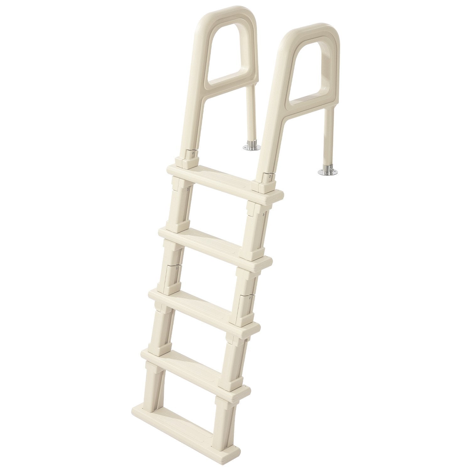 Swimming Pools: VEVOR 5-Step Inclined Robust Pool Ladder of 2 Handrails for 1219.2-1371.6mm Pool