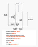 Swimming Pools: VEVOR Thickened 4-Step Pool Ladder of Double Handrails for 1219.2-1371.6mm Pool