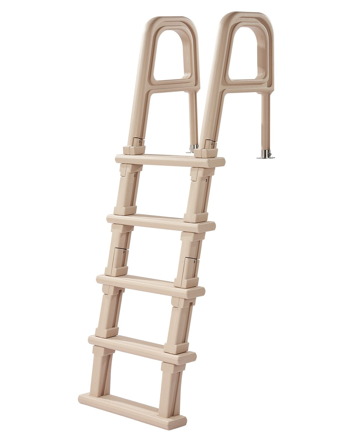Swimming Pools: VEVOR 5-Step Inclined Robust Pool Ladder of 2 Handrails for 1219.2-1371.6mm Pool