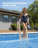 Swimming Pools: VEVOR 5-Step Inclined Robust Pool Ladder of 2 Handrails for 1219.2-1371.6mm Pool