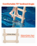 Swimming Pools: VEVOR 5-Step Inclined Robust Pool Ladder of 2 Handrails for 1219.2-1371.6mm Pool