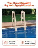 Swimming Pools: VEVOR 5-Step Inclined Robust Pool Ladder of 2 Handrails for 1219.2-1371.6mm Pool
