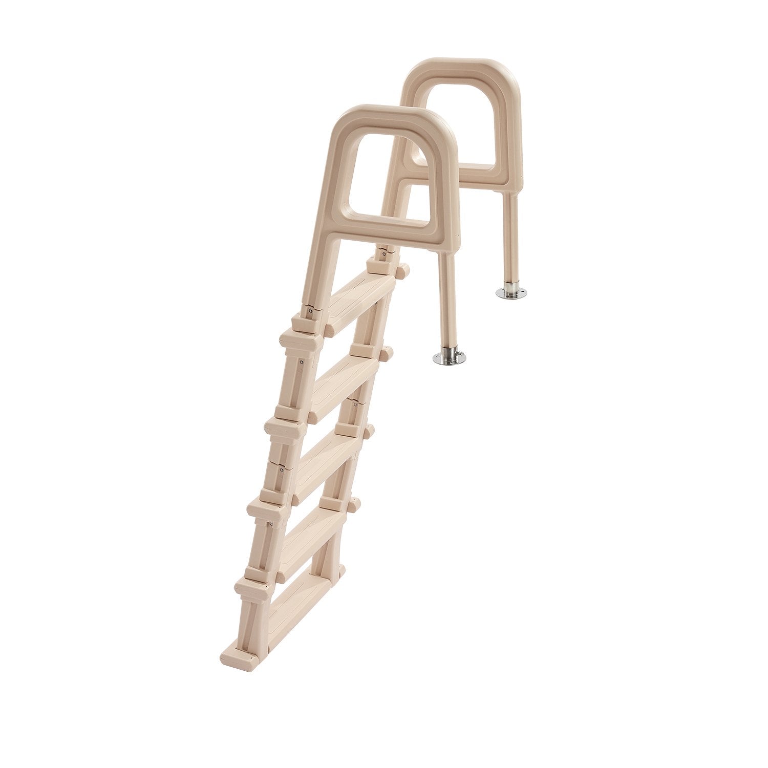 Swimming Pools: VEVOR 5-Step Inclined Robust Pool Ladder of 2 Handrails for 1219.2-1371.6mm Pool