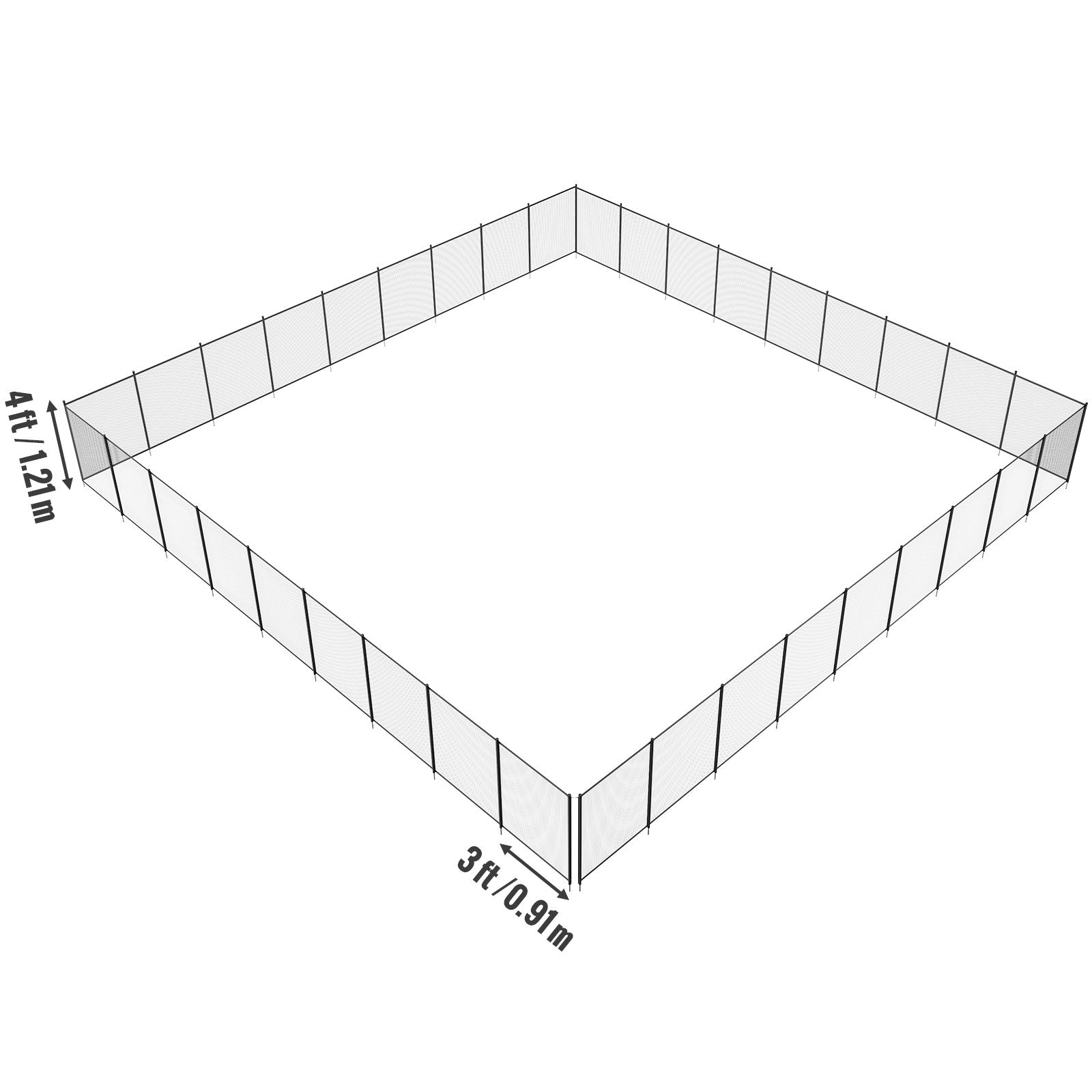 Fencing: VEVOR Pool Fence 4 x 108 FT Removable Pool Fences for Inground Pools Outdoor