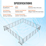 Pool Covers & Accessories: VEVOR Pool Fence, 4 x 72 FT Pool Fences for Inground Pools, Removable Child Safety Pool Fencing, Easy DIY Installation Swimming Pool Fence, 340gms Teslin PVC Pool Fence Mesh Protects Kids and Pets