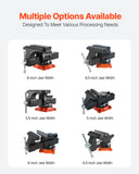 Tool Clamps & Vices: VEVOR 203 mm Bench Vice Multipurpose Heavy Duty Ductile Iron Swivel Locking Base
