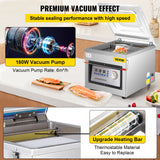 Food Storage: Vevor DZ-260C Digital Vacuum Sealer Food Vacuum Sealing Packing Machine 220V