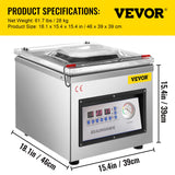 Food Storage: Vevor DZ-260C Digital Vacuum Sealer Food Vacuum Sealing Packing Machine 220V