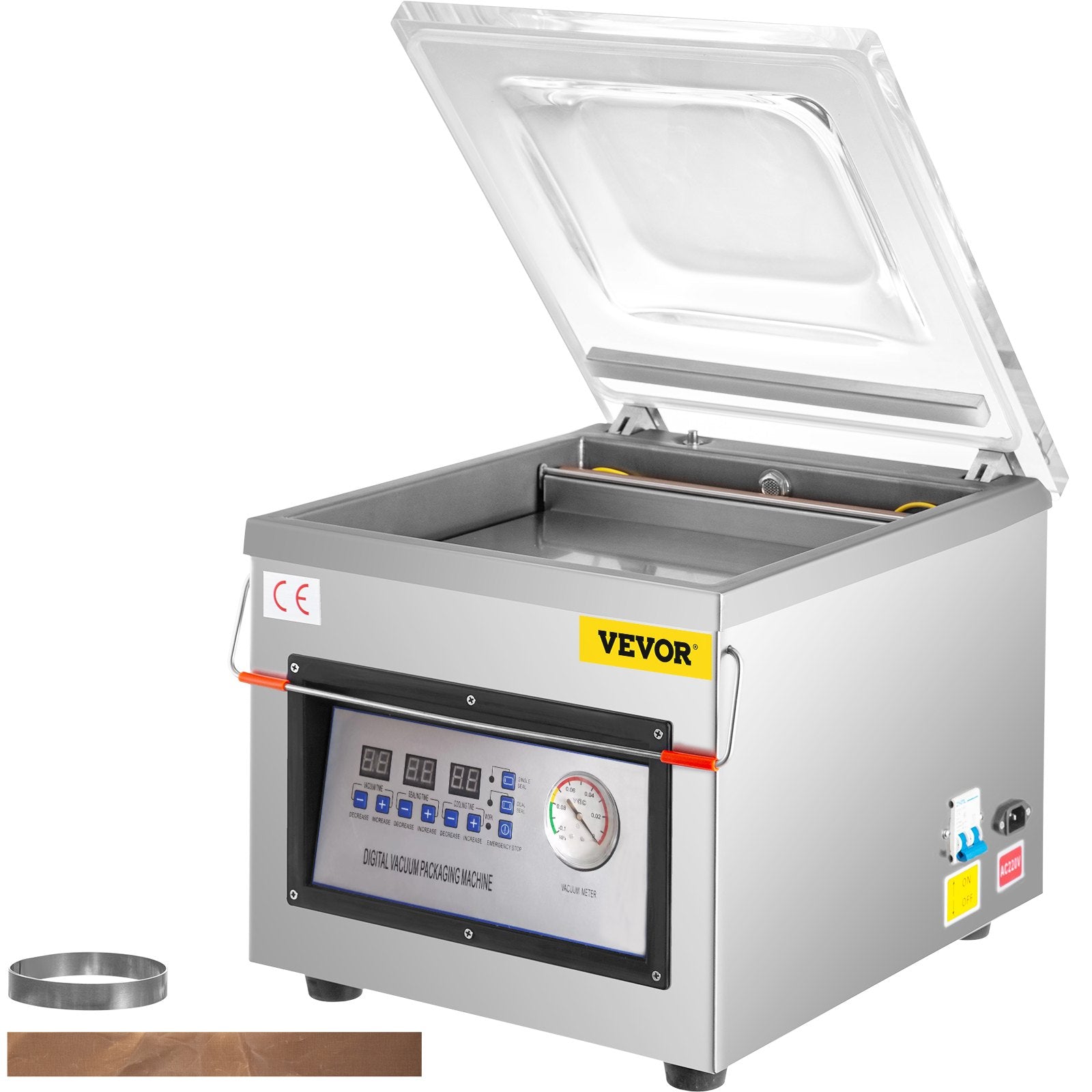Food Storage: Vevor DZ-260C Digital Vacuum Sealer Food Vacuum Sealing Packing Machine 220V