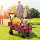 Calendars, Organisers & Planners: VEVOR Folding Wagon Cart, Collapsible Folding Garden Cart w/ Shade Beach Utility