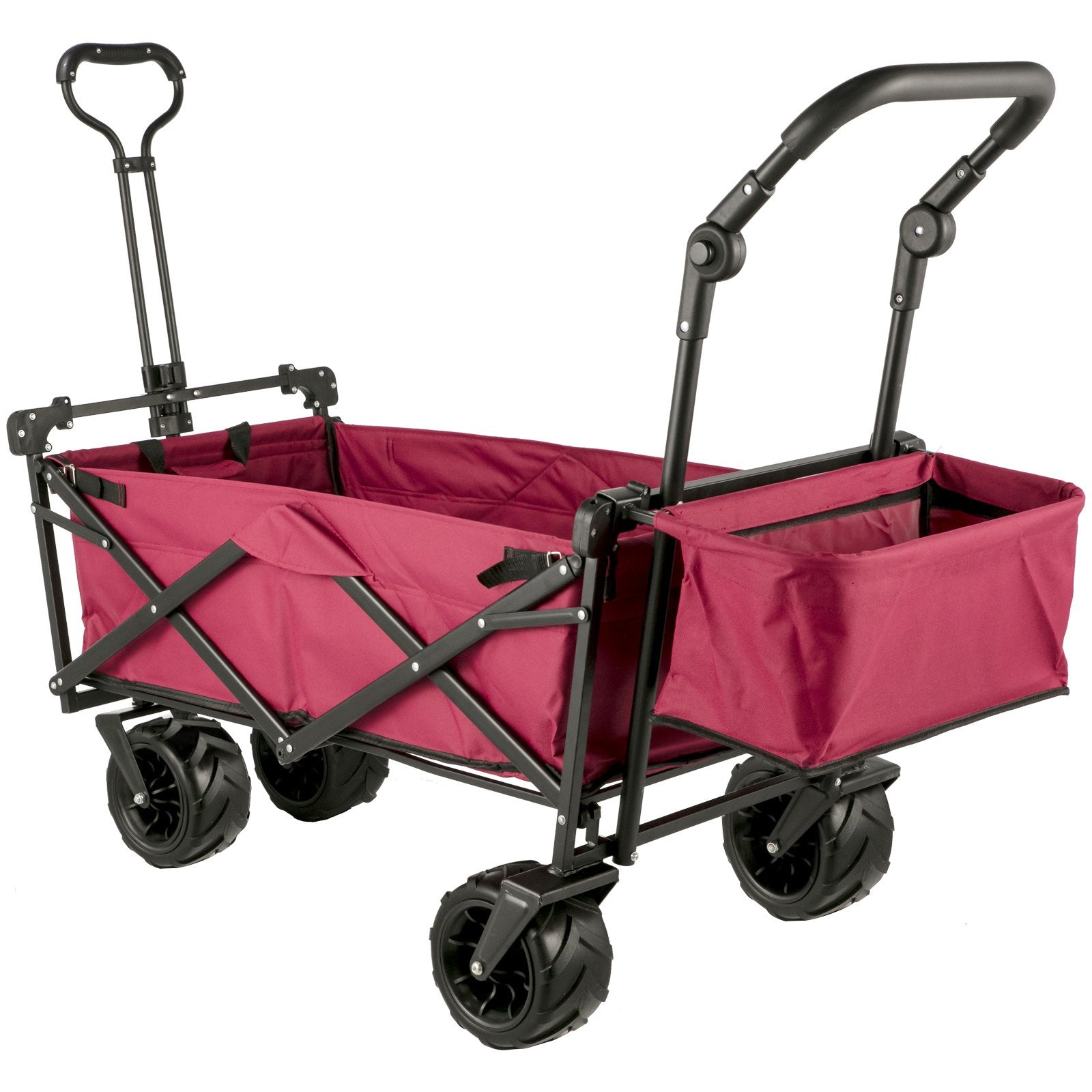Calendars, Organisers & Planners: VEVOR Folding Wagon Cart, Collapsible Folding Garden Cart w/ Shade Beach Utility