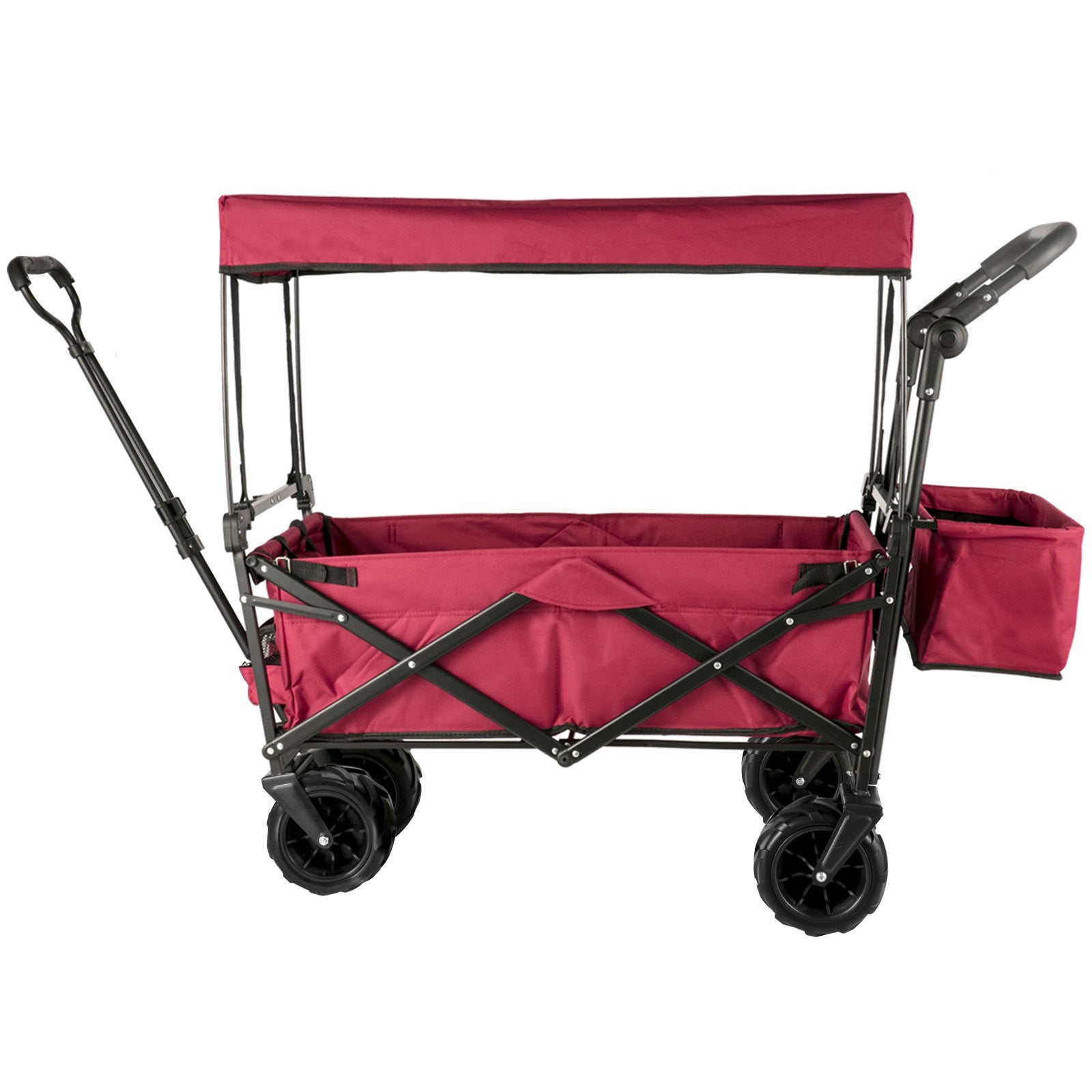 Calendars, Organisers & Planners: VEVOR Folding Wagon Cart, Collapsible Folding Garden Cart w/ Shade Beach Utility