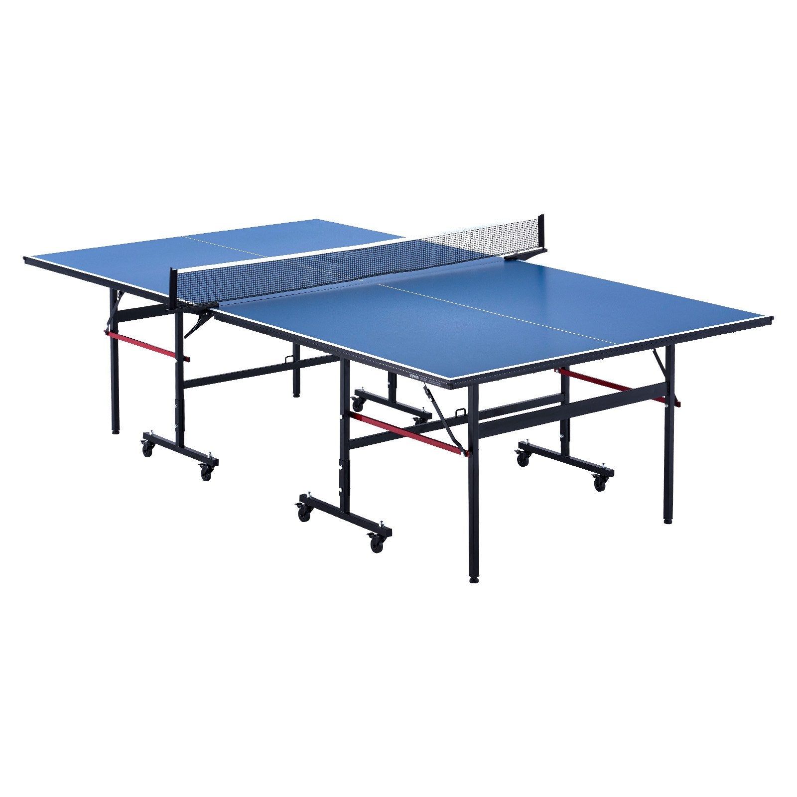 Basketball & Basketball Accessories: VEVOR Ping Pong Table Foldable Table Tennis Game Table Indoor with Clamp Net
