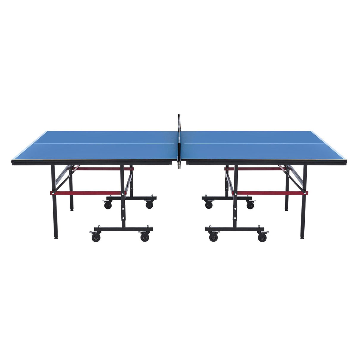 Ping Pong Table, Professional Table Tennis Game, Indoor MDF Portable Table Tennis Table, Foldable Ping Pong Table with Quick Clamp Net and Lockable Wheels, 10 Minute Easy Assembly, 18mm Tabletops