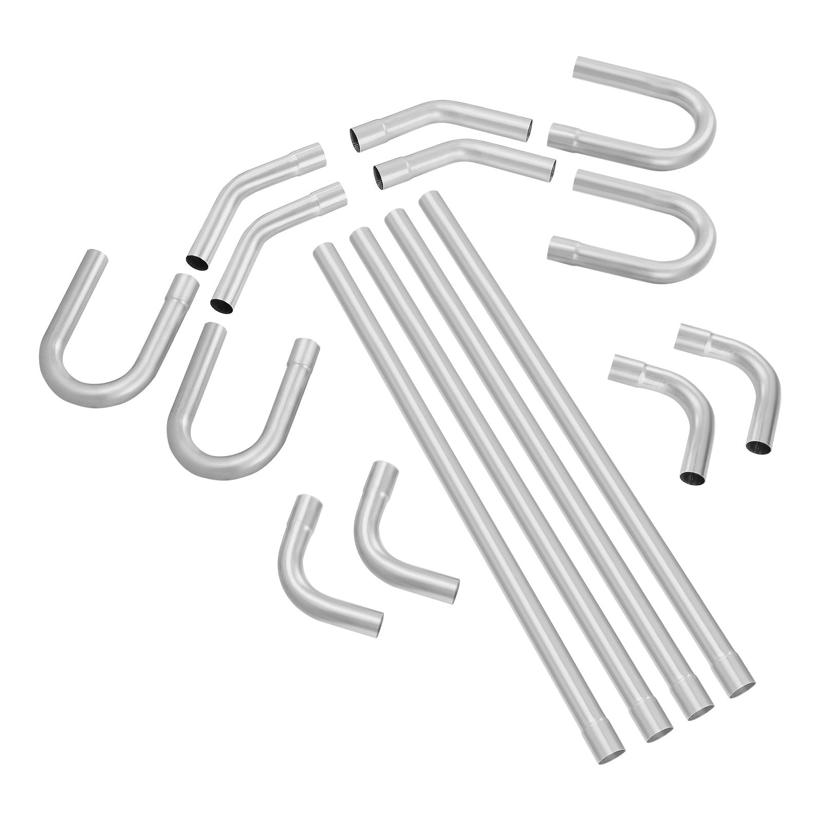 Fuel & Exhaust: VEVOR DIY Universal Exhaust Kit 16 Pieces Exhaust Pipe Kit with Slip-Fit Joint