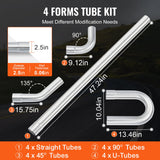 Fuel & Exhaust: VEVOR DIY Universal Exhaust Kit 16 Pieces Exhaust Pipe Kit with Slip-Fit Joint