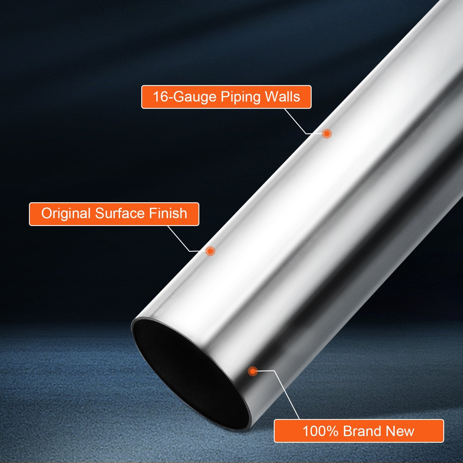 Fuel & Exhaust: VEVOR DIY Universal Exhaust Kit 16 Pieces Exhaust Pipe Kit with Slip-Fit Joint
