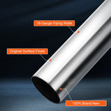 Fuel & Exhaust: VEVOR DIY Universal Exhaust Kit 16 Pieces Exhaust Pipe Kit with Slip-Fit Joint
