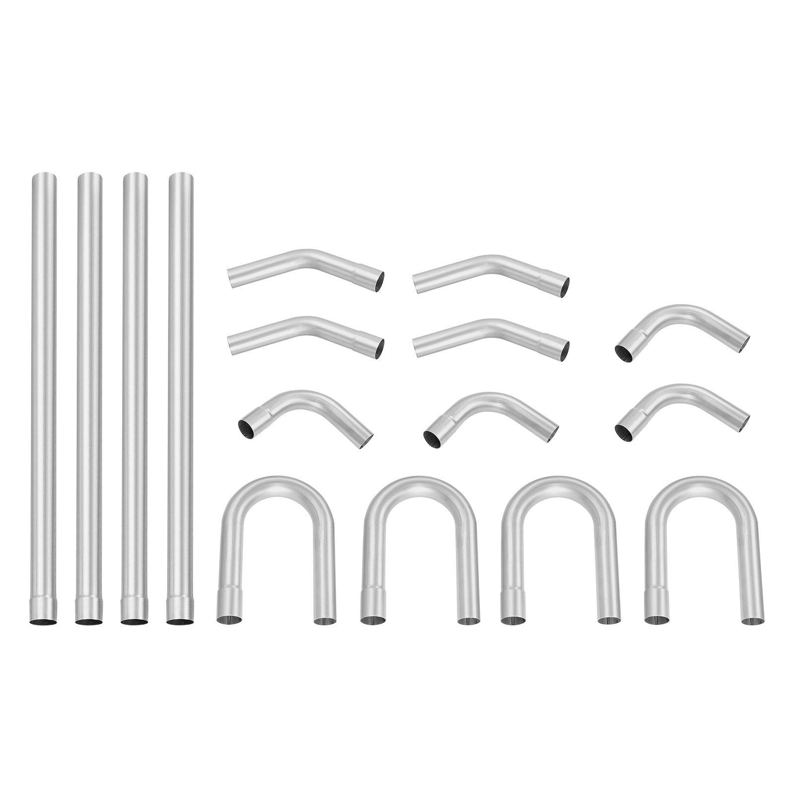 Fuel & Exhaust: VEVOR DIY Universal Exhaust Kit 16 Pieces Exhaust Pipe Kit with Slip-Fit Joint