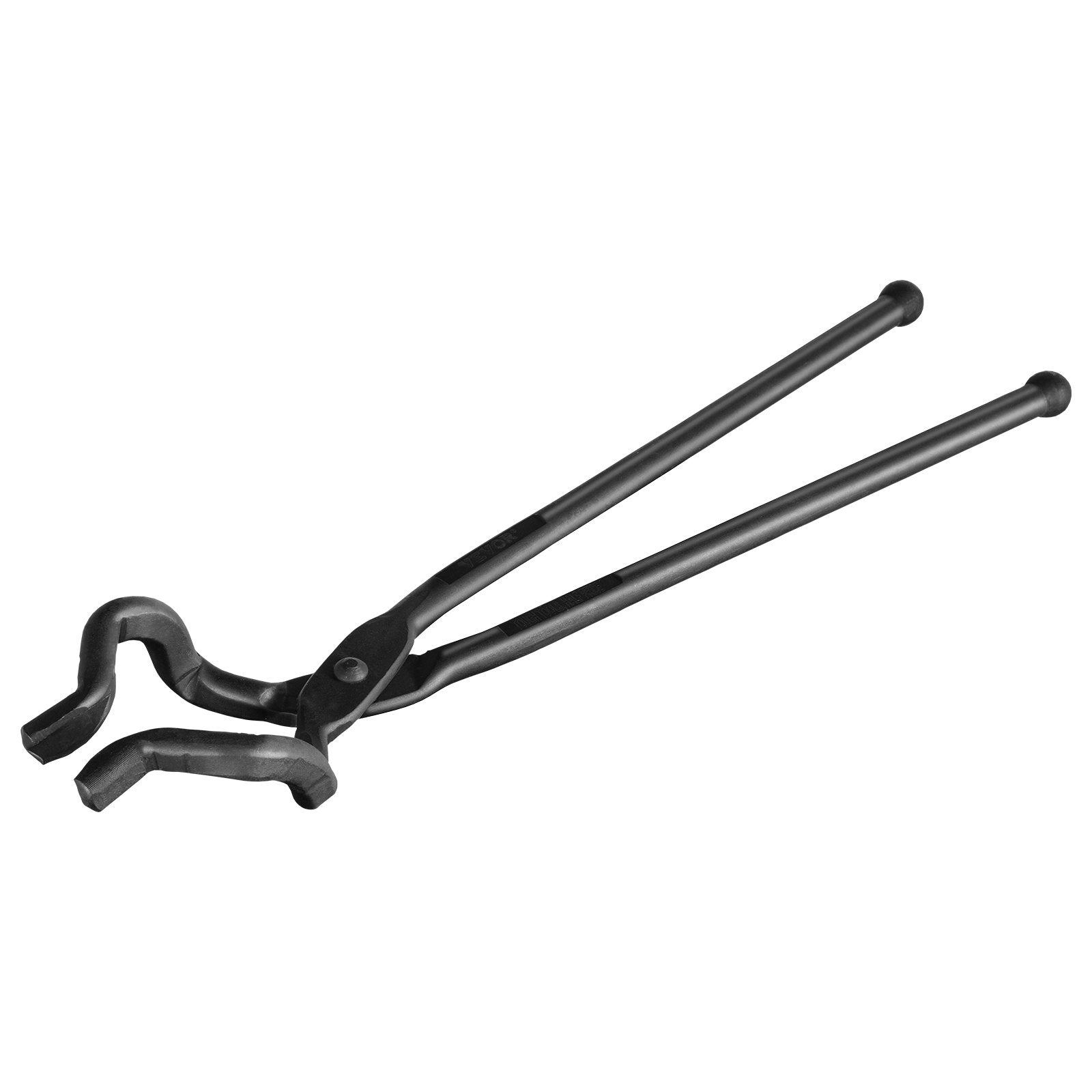 Cutlery: VEVOR Blacksmith Tongs, 463mm Z V-Bit Tongs, Carbon Steel Forge Tongs with A3 Steel Rivets, for Knife Blades, Long Pieces, Circular Forgings, for Beginner and Seasoned Blacksmiths and Bladesmiths