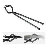 Cutlery: VEVOR Blacksmith Tongs, 463mm Z V-Bit Tongs, Carbon Steel Forge Tongs with A3 Steel Rivets, for Knife Blades, Long Pieces, Circular Forgings, for Beginner and Seasoned Blacksmiths and Bladesmiths