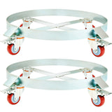 Drums: VEVOR 2PCS 250 L Heavy Duty Drum Dolly, 454 kg Load Capacity, Barrel Dolly Cart Drum Caddy, Non Tipping Hand Truck Capacity Dollies with Steel Frame 4 Swivel Casters Wheel, for Drum Handling