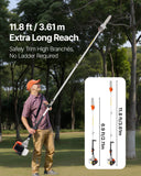 Chainsaws: VEVOR Gas Pole Saw, 43CC 2 Stroke Gas Powered Pole Saws with 25.4 cm Cutting Bar, Cordless Tree Trimmer with Rotatable Head, 2.1 to 3.6 m Extendable, Powerful Chainsaw for Tree Trimming Pruning