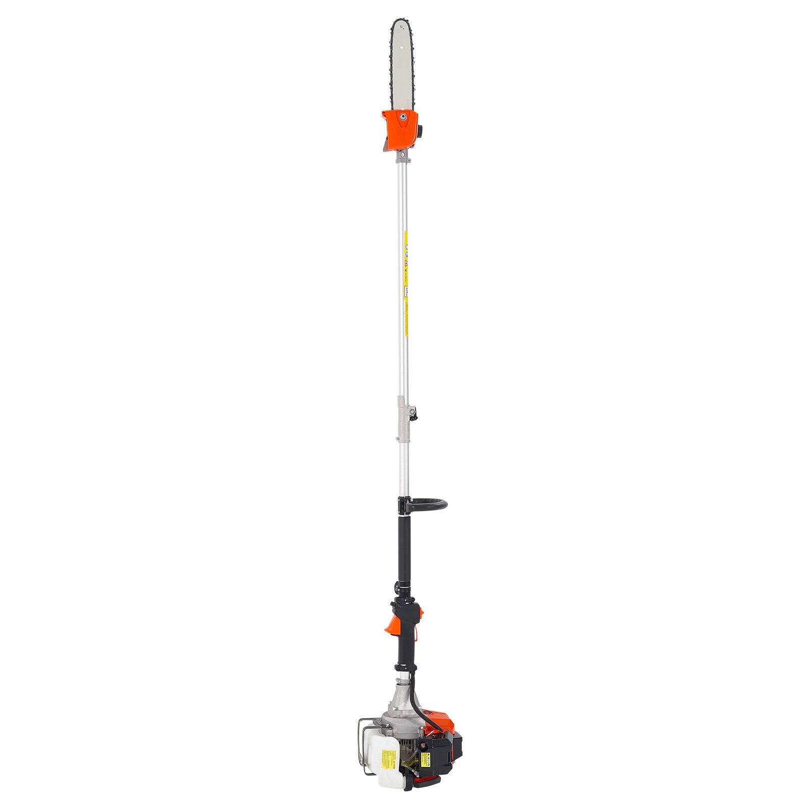Chainsaws: VEVOR Gas Pole Saw, 33CC 2 Stroke Gas Powered Pole Saws with 20.3 cm Cutting Bar, Cordless Tree Trimmer with 850ml Fuel Tank, 2.08 to 3.58 m  Extendable, Powerful Chainsaw for Tree Trimming Pruning
