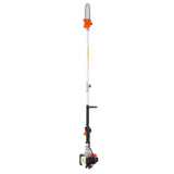 Chainsaws: VEVOR Gas Pole Saw, 25CC 2 Stroke Gas Powered Pole Saws with 20.3 cm Cutting Bar, Cordless Tree Trimmer with 650ml Fuel Tank, 2 to 2.74 m Extendable, Powerful Chainsaw for Tree Trimming Pruning