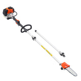 Chainsaws: VEVOR Gas Pole Saw, 25CC 2 Stroke Gas Powered Pole Saws with 20.3 cm Cutting Bar, Cordless Tree Trimmer with 650ml Fuel Tank, 2 to 2.74 m Extendable, Powerful Chainsaw for Tree Trimming Pruning