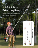 Chainsaws: VEVOR Gas Pole Saw, 33CC 2 Stroke Gas Powered Pole Saws with 20.3 cm Cutting Bar, Cordless Tree Trimmer with 850ml Fuel Tank, 2 to 3.5 m  Extendable, Powerful Chainsaw for Tree Trimming Pruning