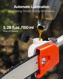 Chainsaws: VEVOR Gas Pole Saw, 33CC 2 Stroke Gas Powered Pole Saws with 20.3 cm Cutting Bar, Cordless Tree Trimmer with 850ml Fuel Tank, 2 to 3.5 m  Extendable, Powerful Chainsaw for Tree Trimming Pruning