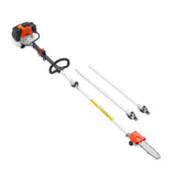 Chainsaws: VEVOR Gas Pole Saw, 33CC 2 Stroke Gas Powered Pole Saws with 20.3 cm Cutting Bar, Cordless Tree Trimmer with 850ml Fuel Tank, 2 to 3.5 m  Extendable, Powerful Chainsaw for Tree Trimming Pruning