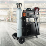 Utility Trolleys: VEVOR Welding Cart, 2-Tier 4 Drawers Welder Cart with 265 LBS Weight Capacity, Swivel Wheels, Tank Storage Safety Chains, Heavy Duty Rolling MIG Welder Cart for Mig Welder and Plasma Cutter