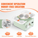 Drums: VEVOR Mini Pottery Wheel, 0-320RPM Adjustable Speed Detachable Basin Forming Machine, 2.56in/3.94in 2 Turntables Electric Ceramic Wheel Machine, 18pcs Accessories, for Art Craft Work Home DIY, Green