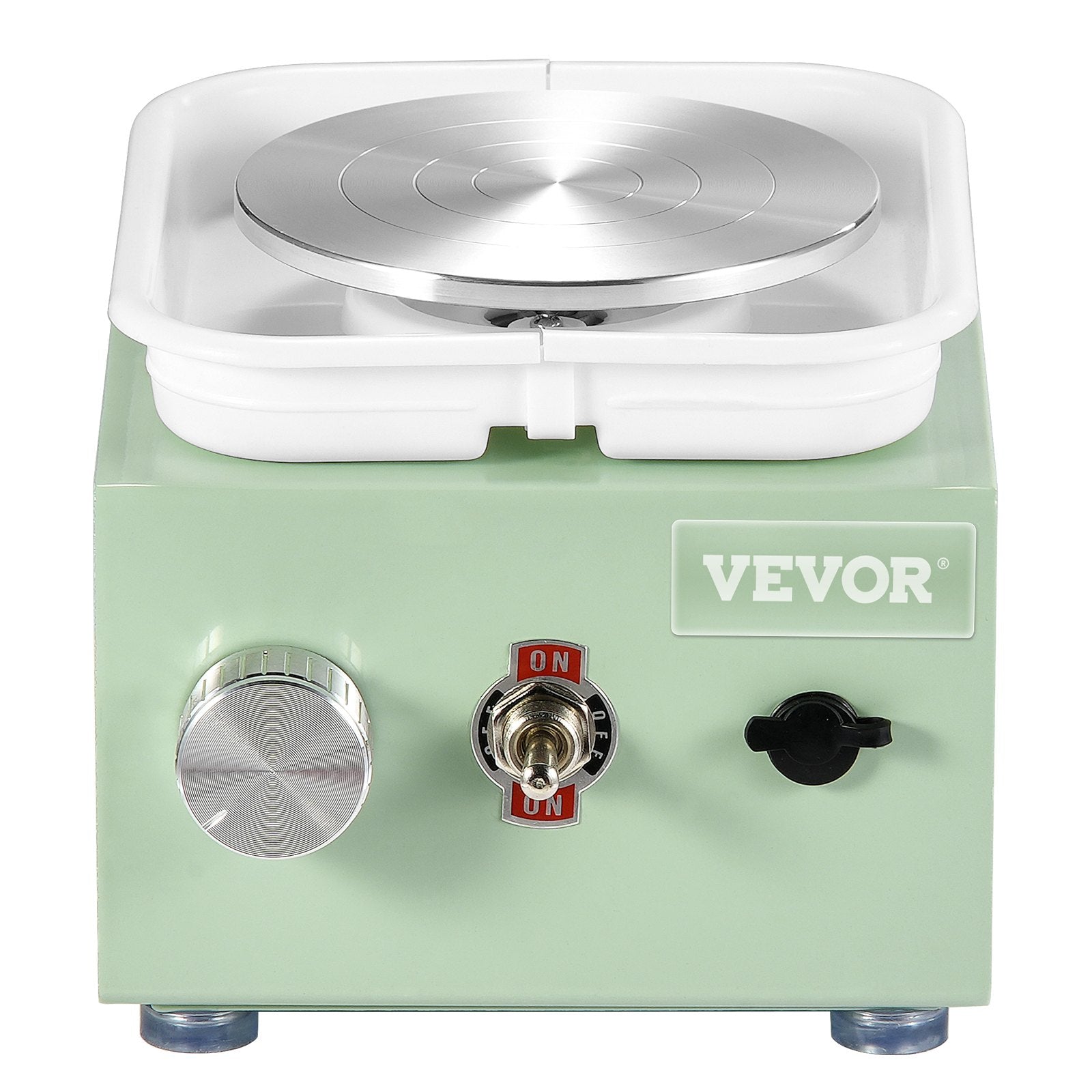 Drums: VEVOR Mini Pottery Wheel, 0-320RPM Adjustable Speed Detachable Basin Forming Machine, 2.56in/3.94in 2 Turntables Electric Ceramic Wheel Machine, 18pcs Accessories, for Art Craft Work Home DIY, Green