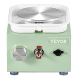 Drums: VEVOR Mini Pottery Wheel, 0-320RPM Adjustable Speed Detachable Basin Forming Machine, 2.56in/3.94in 2 Turntables Electric Ceramic Wheel Machine, 18pcs Accessories, for Art Craft Work Home DIY, Green