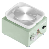 Drums: VEVOR Mini Pottery Wheel, 0-320RPM Adjustable Speed Detachable Basin Forming Machine, 2.56in/3.94in 2 Turntables Electric Ceramic Wheel Machine, 18pcs Accessories, for Art Craft Work Home DIY, Green