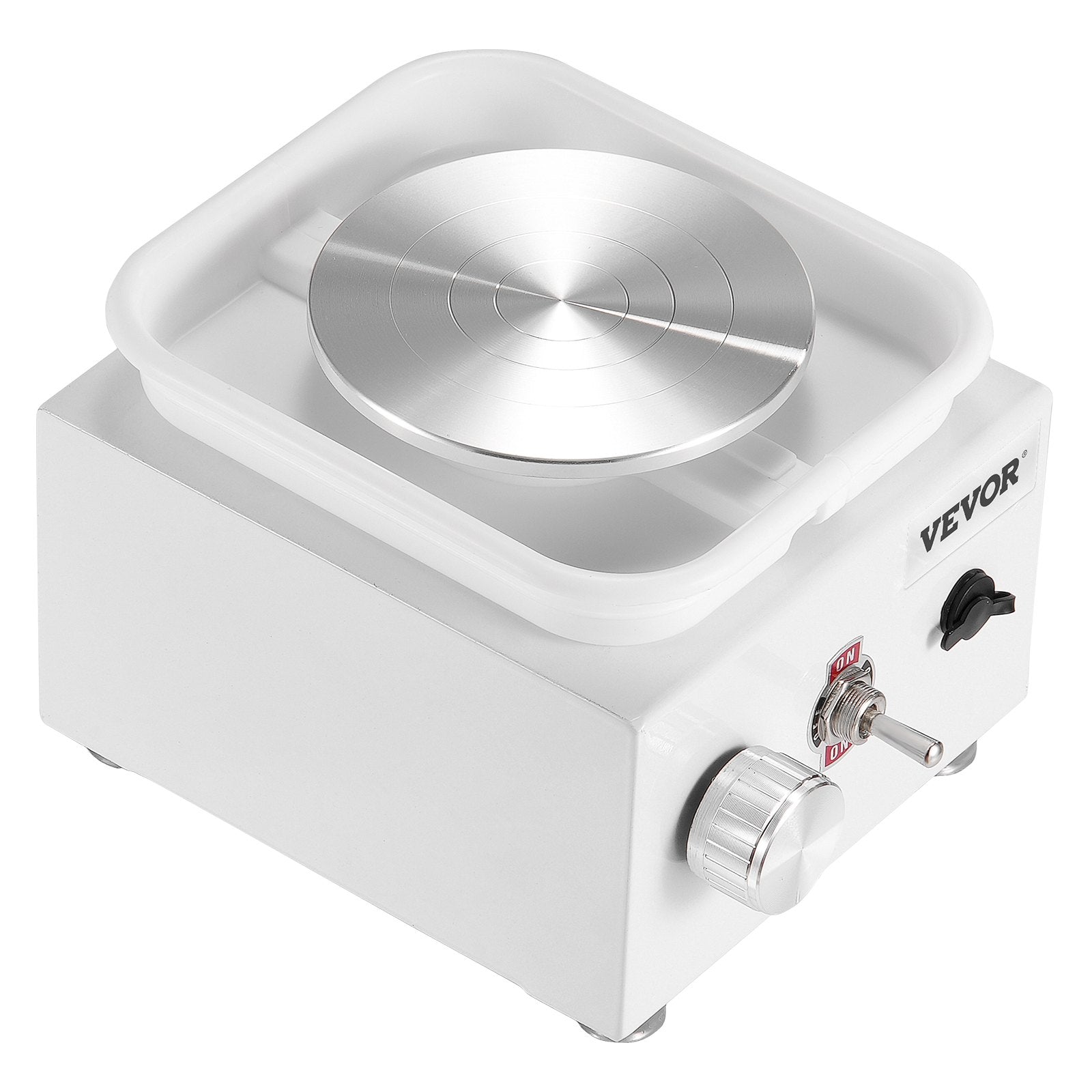Automotive Decor: VEVOR Mini Pottery Wheel Electric Ceramic Wheel Machine 0-320RPM Speed White