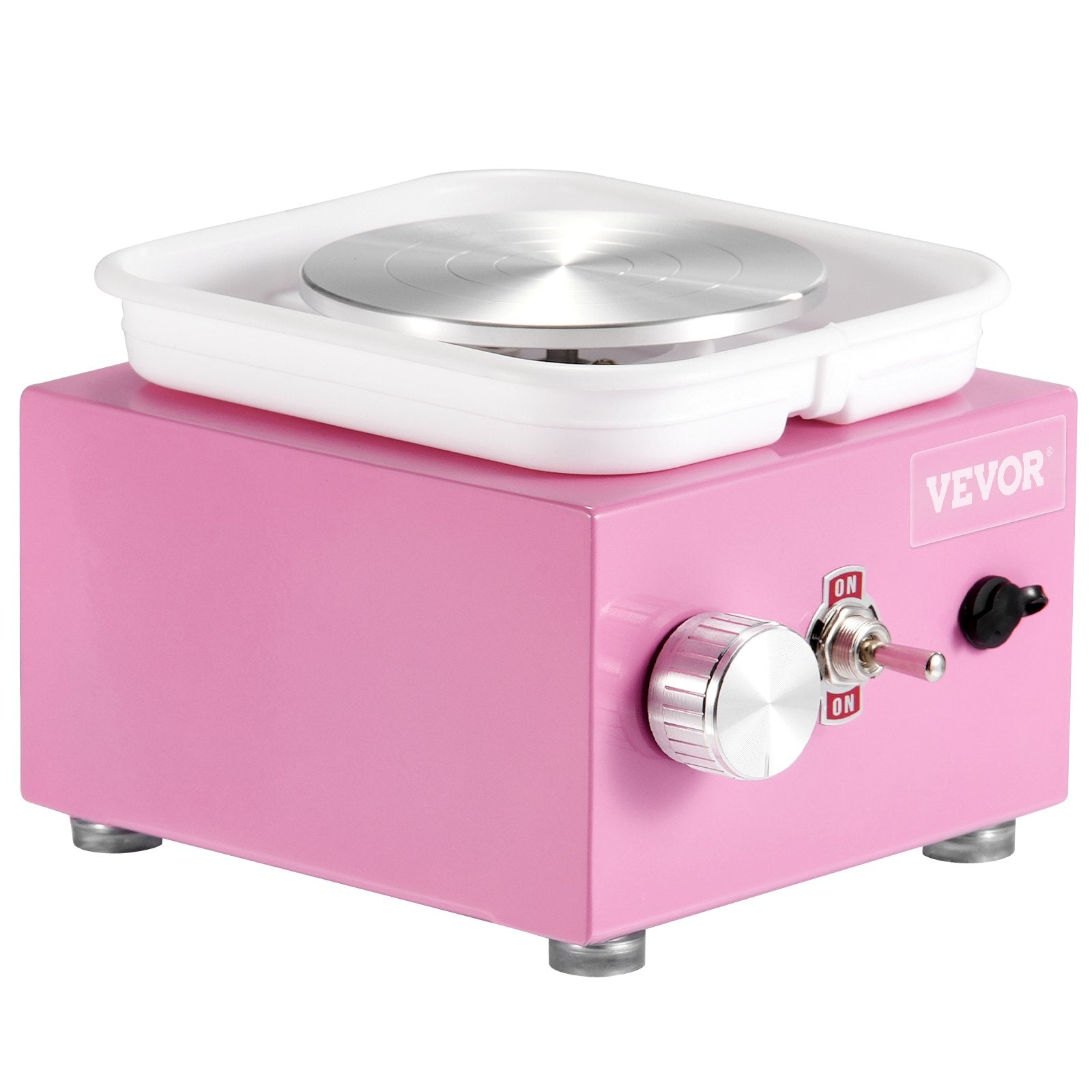 Garden Ornaments: VEVOR Mini Pottery Wheel Electric Ceramic Wheel Machine 0-320RPM Speed Pink
