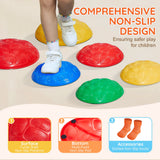 Outdoor Play Equipment: VEVOR Kids Balance Stepping Stones Sensory Obstacle Course 6 PCS Outdoor Indoor