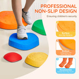 Outdoor Play Equipment: VEVOR Kids Balance Stepping Stones Sensory Obstacle Course 5 PCS Outdoor Indoor