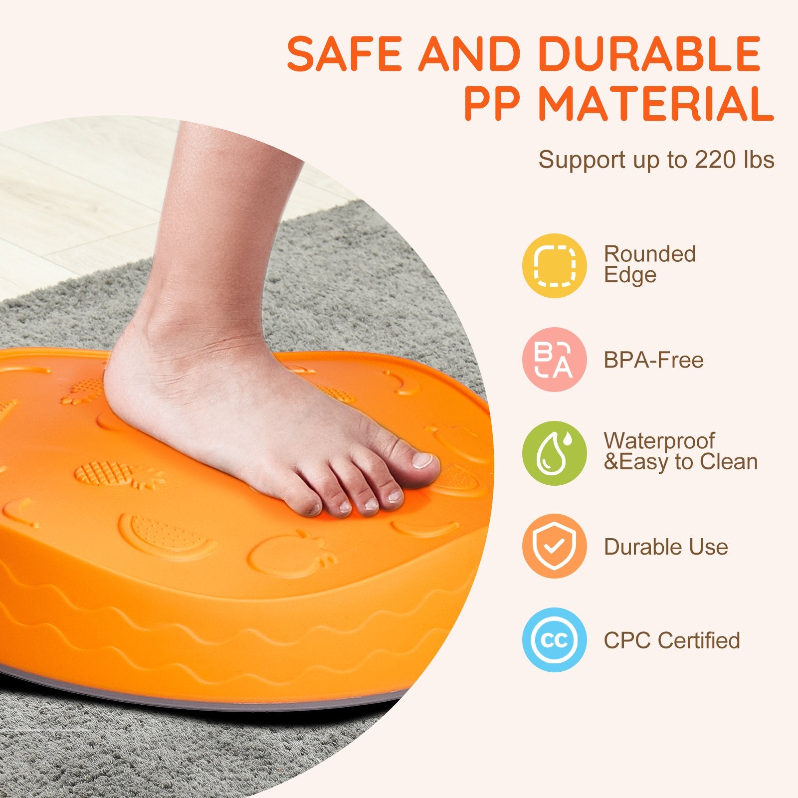 Outdoor Play Equipment: VEVOR Kids Balance Stepping Stones Sensory Obstacle Course 5 PCS Outdoor Indoor