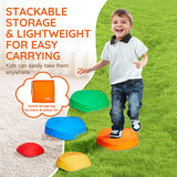 Outdoor Play Equipment: VEVOR Kids Balance Stepping Stones Sensory Obstacle Course 5 PCS Outdoor Indoor