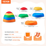Outdoor Play Equipment: VEVOR Kids Balance Stepping Stones Sensory Obstacle Course 5 PCS Outdoor Indoor