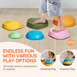 Outdoor Play Equipment: VEVOR Kids Balance Stepping Stones Sensory Obstacle Course 6 PCS Outdoor Indoor